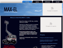 Tablet Screenshot of max-el.net.pl